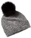 Sofiacashmere Marl Cashmere Hat In Gray