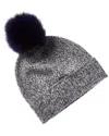 Sofiacashmere Marl Cashmere Hat In Gray