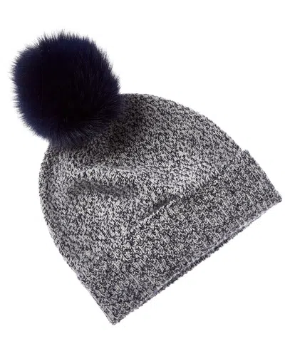 Sofiacashmere Marl Cashmere Hat In Grey