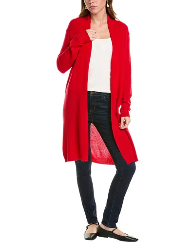 Sofiacashmere Modern Cashmere Duster In Red