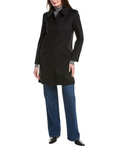 Sofiacashmere Modern Luxe Wool & Cashmere-blend Coat In Black