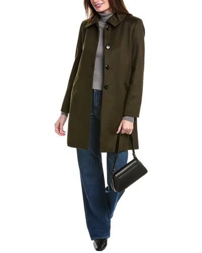 Sofiacashmere Modern Luxe Wool & Cashmere-blend Coat In Green