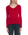 Sofiacashmere Modern V-neck Wool & Cashmere-blend Sweater In Pink