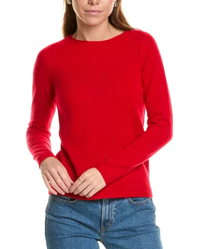 Sofiacashmere Relaxed Crewneck Cashmere Sweater In Red