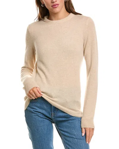 Sofiacashmere Ruffle Mock Neck 100% Cashmere Sweater In Neutral