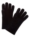 Sofiacashmere Scattered Heat Set Cashmere Glove In Black