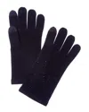 Sofiacashmere Scattered Heat Set Cashmere Glove In Blue