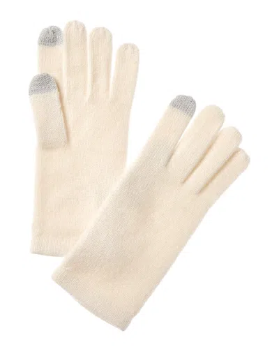 Sofiacashmere Touch Screen Cashmere Glove In Beige