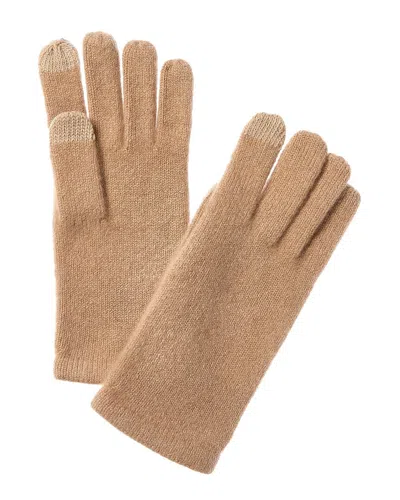 Sofiacashmere Touch Screen Cashmere Glove In Beige