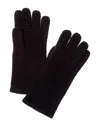 Sofiacashmere Touch Screen Cashmere Glove In Black