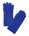 Sofiacashmere Touch Screen Cashmere Glove In Blue