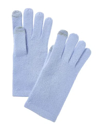 Sofiacashmere Touch Screen Cashmere Glove In Blue