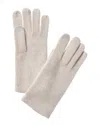 Sofiacashmere Touch Screen Cashmere Glove In Gray