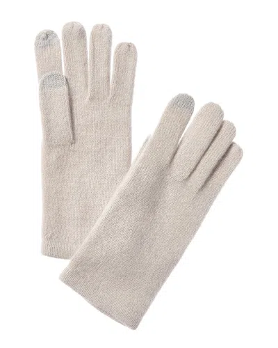 Sofiacashmere Touch Screen Cashmere Glove In Gray