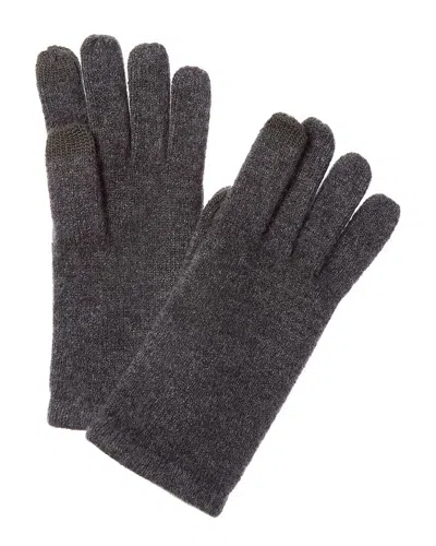 Sofiacashmere Touch Screen Cashmere Glove In Gray