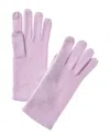 Sofiacashmere Touch Screen Cashmere Glove In Purple