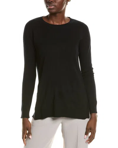 Sofiacashmere Tunic Cashmere Sweater In Black