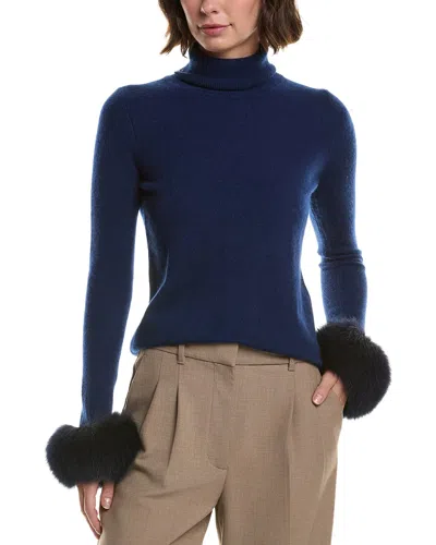 SOFIACASHMERE SOFIACASHMERE TURTLENECK CASHMERE SWEATER