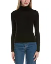 Sofiacashmere Turtleneck Wool & Cashmere-blend Sweater In Black