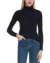 Sofiacashmere Turtleneck Wool & Cashmere-blend Sweater In Blue