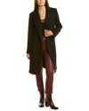 Sofiacashmere Wool & Cashmere-blend Coat In Brown