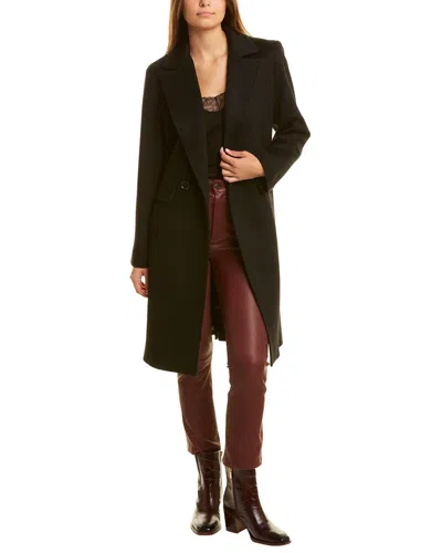Sofiacashmere Wool & Cashmere-blend Coat In Brown