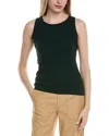 Sofiacashmere Wool & Cashmere-blend Tank In Black