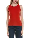 Sofiacashmere Wool & Cashmere-blend Tank In Red