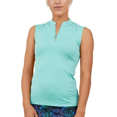 Sofibella Golf Colors Sleeveless Womens Golf Polo In Blue