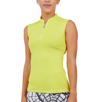 Sofibella Golf Colors Sleeveless Womens Golf Polo In Green