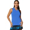 Sofibella Golf Colors Sleeveless Womens Golf Shirt In Blue