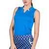 Sofibella Golf Colors Sleeveless Womens Golf Shirt In Blue