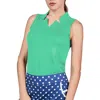 Sofibella Golf Colors Sleeveless Womens Golf Shirt In Green
