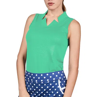 Sofibella Golf Colors Sleeveless Womens Golf Shirt In Green