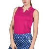Sofibella Golf Colors Sleeveless Womens Golf Shirt In Pink