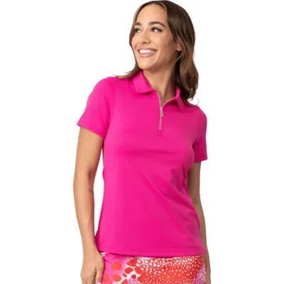 Sofibella Golf Colors Womens Short Sleeve Golf Polo In Pink