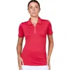 Sofibella Golf Colors Womens Short Sleeve Golf Polo In Red