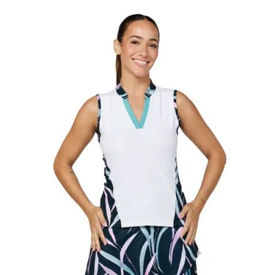 Sofibella Isla Bonita Sleeveless Womens Tennis Shirt In White