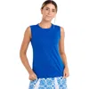 Sofibella Miss Santorini 25 Inch Women Tennis Tank In Blue