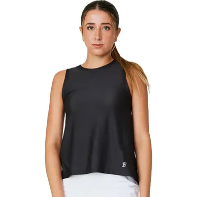 Sofibella Staples Mesh Womens Tennis Tank In Black