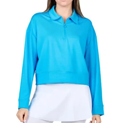 Sofibella Staples Quarter-zip Womens Golf Pullover In Blue