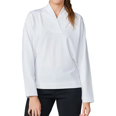 Sofibella Staples Womens Golf Pullover In White