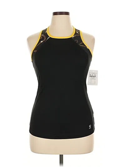 Sofibella Tank Top Black Halter Neckline Tops