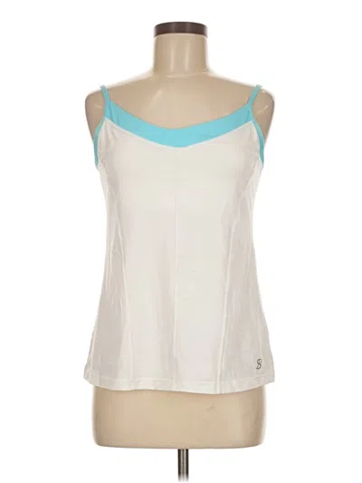 Pre-owned Sofibella Tank Top Ivory Strapless Neckline Tops