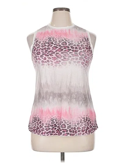 Pre-owned Sofibella Tank Top Pink Halter Neckline Tops