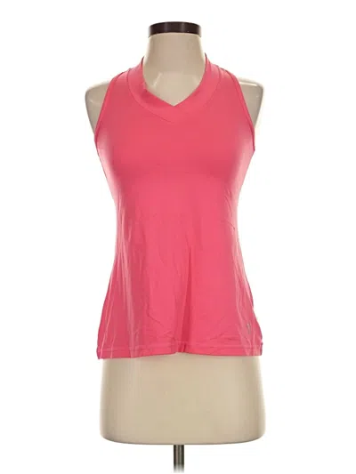 Pre-owned Sofibella Tank Top Pink Halter Neckline Tops
