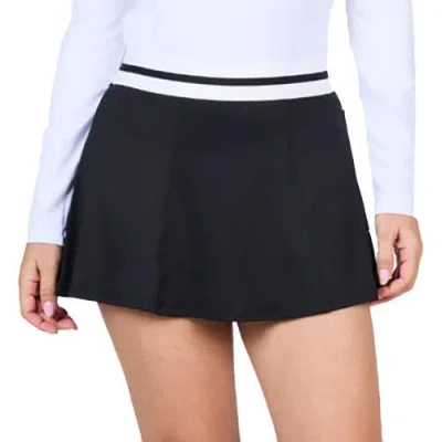 Sofibella Uv Colors High-waist 14 Inch Womens Tennis Skirt In Black