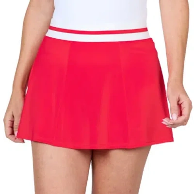 Sofibella Uv Colors High-waist 14 Inch Womens Tennis Skirt In Red