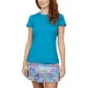 Sofibella Uv Colors Short Sleeve Womens Tennis Shirt In Blue