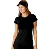 Sofibella Uv Colors Short Sleeve Womens Tennis Shirt In Black